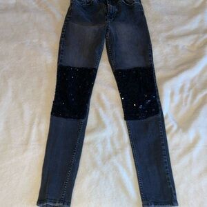 H&M Women's Skinny Jeans in Black with Sequin Detail